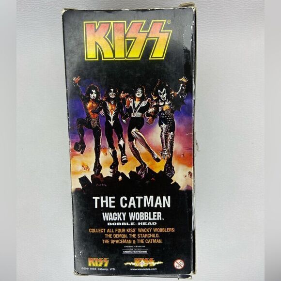 NWB KISS 2011 Funko Peter Criss Catman Wacky Wobbler Glow Chase Variant - Picture 9 of 10